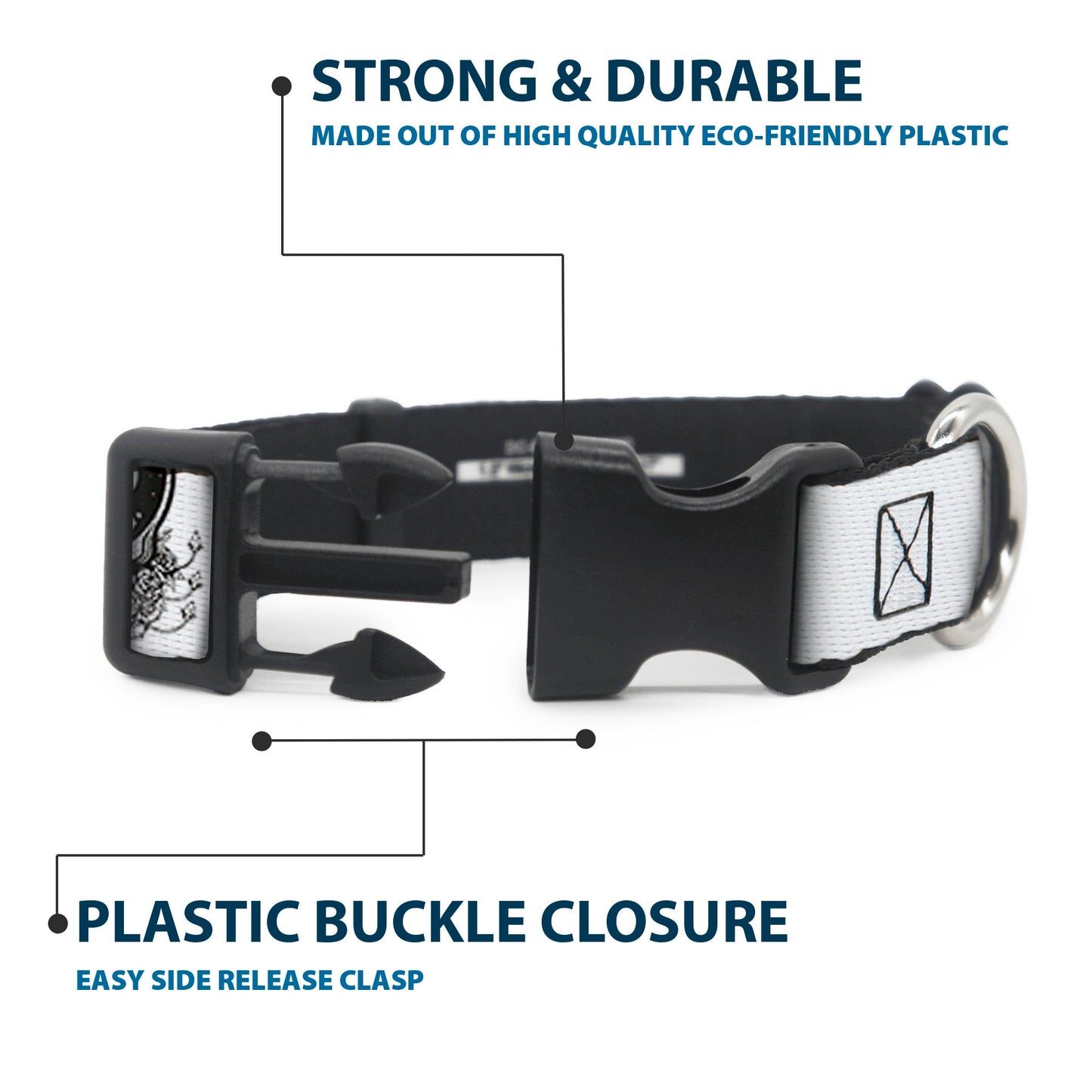 Grateful Dead Space Your Face Plastic Clip Collar