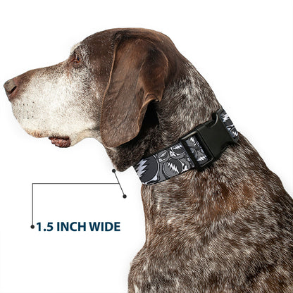 Grateful Dead Steal Your Face Stacked Plastic Clip Collar