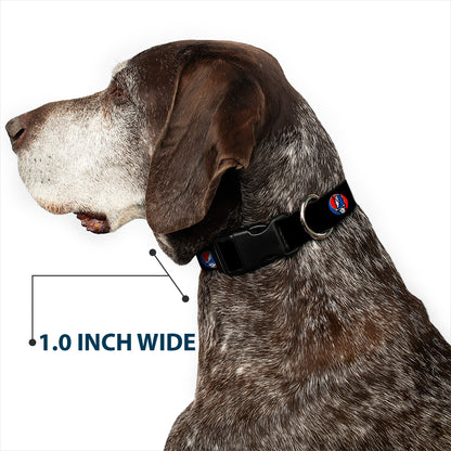 Grateful Dead Steal Your Face Plastic Clip Collar
