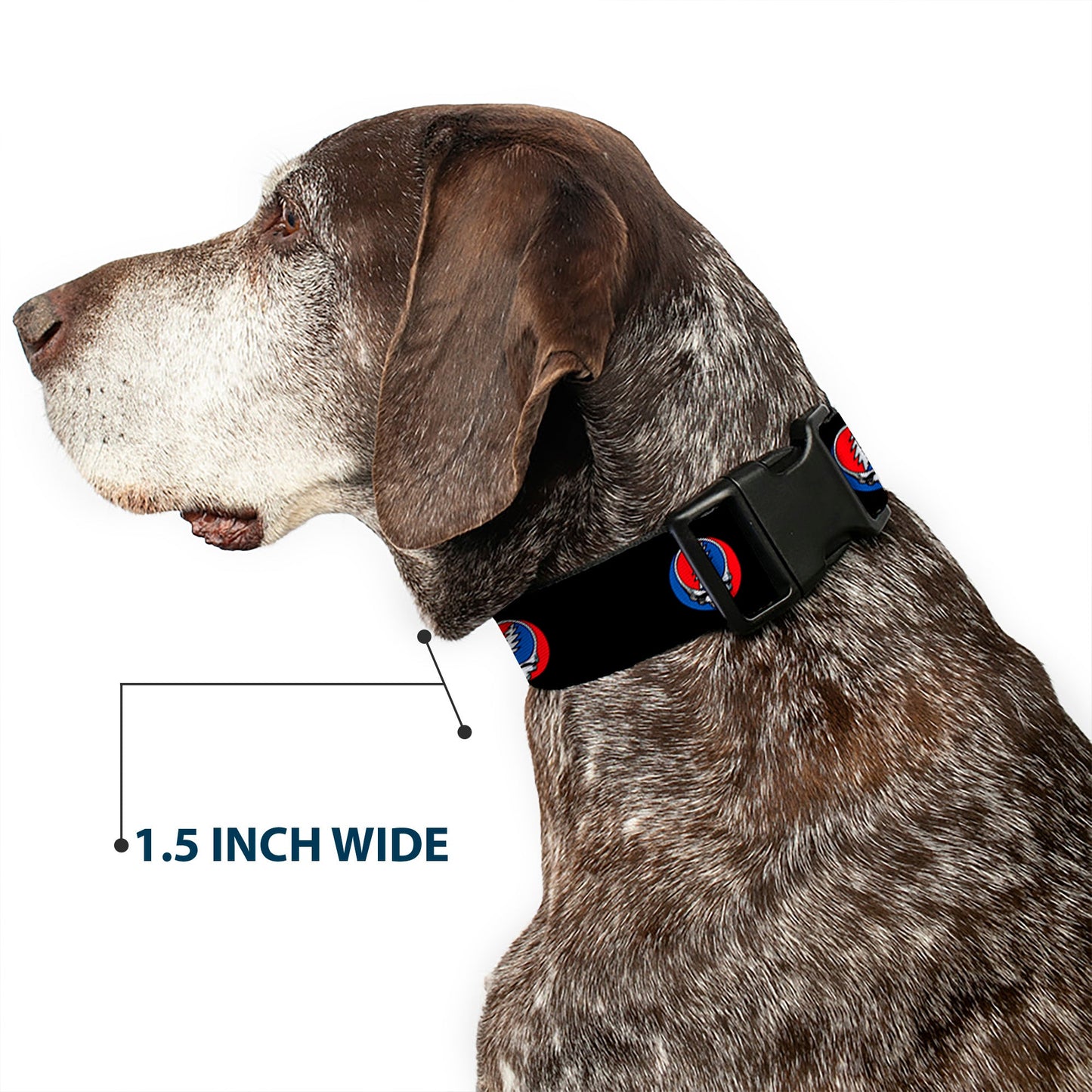 Grateful Dead Steal Your Face Plastic Clip Collar