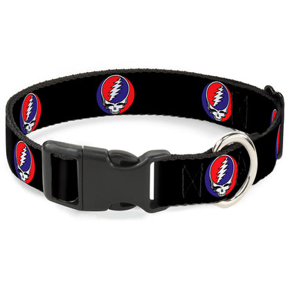 Grateful Dead Steal Your Face Plastic Clip Collar