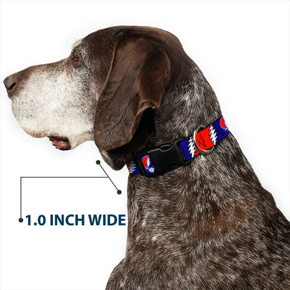Grateful Dead Steal Your Face with Lightning Bolt Plastic Clip Collar