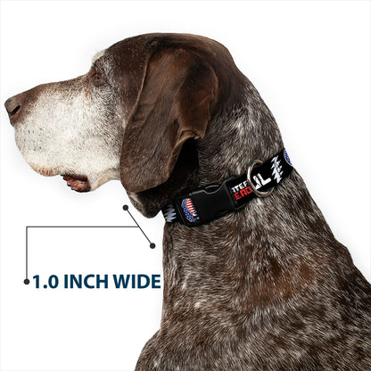 Grateful Dead Steal Your Face Stars and Stripes Plastic Clip Collar