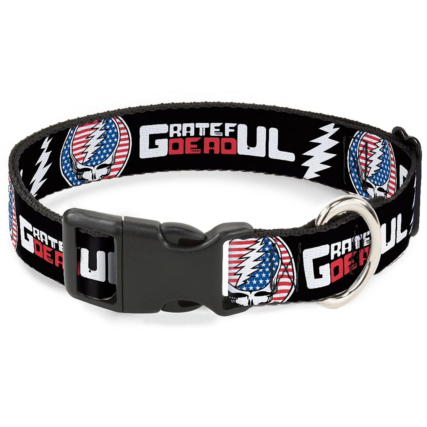 Grateful Dead Steal Your Face Stars and Stripes Plastic Clip Collar