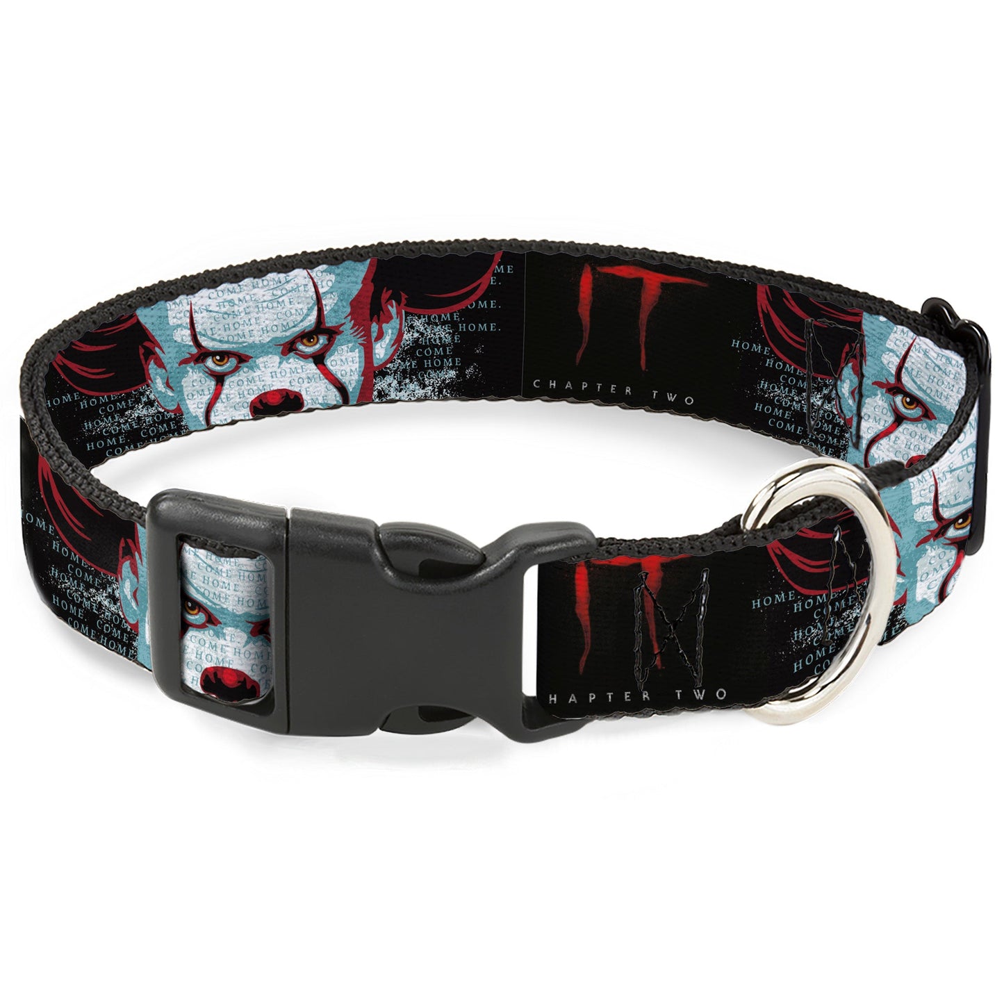 IT Pennywise Face Plastic Clip Dog Collar
