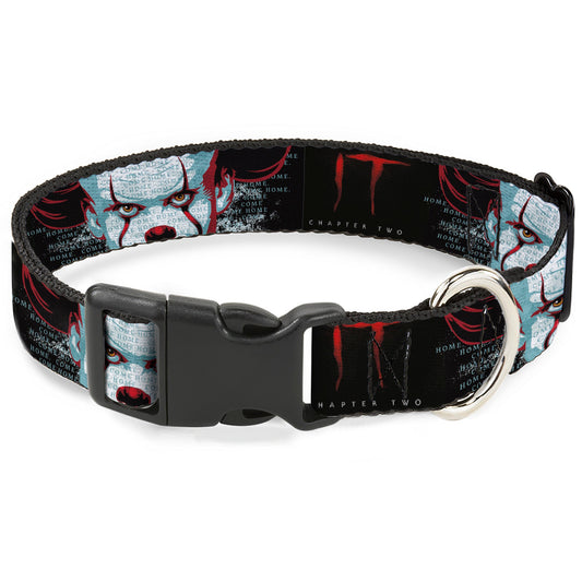 IT Pennywise Face Plastic Clip Dog Collar