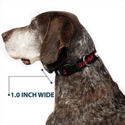 IT Chapter Two Pennywise Face Come Back And Play Plastic Clip Dog Collar