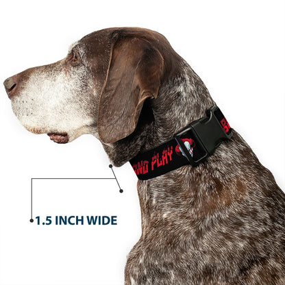IT Chapter Two Pennywise Face Come Back And Play Plastic Clip Dog Collar
