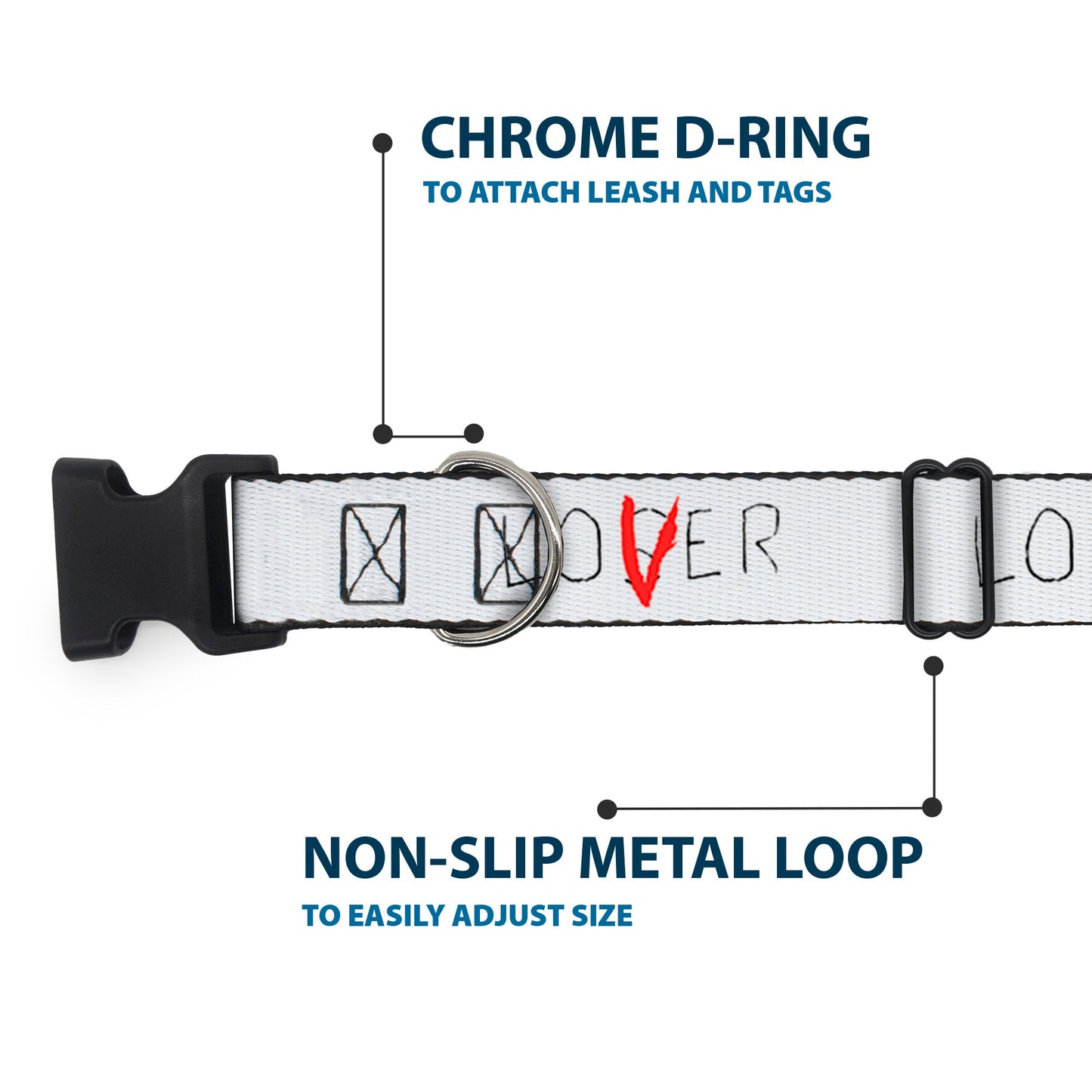 IT Chapter Two Loser Lover Plastic Clip Dog  Collar