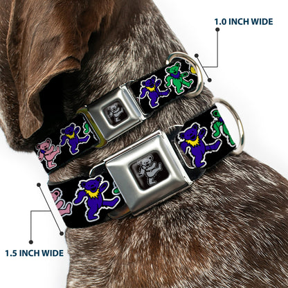 Grateful Dead Dancing Bears Seatbelt Buckle Collar