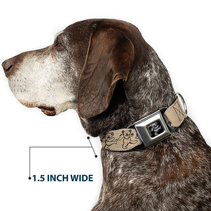 Grateful Dead Dancing Bear Seatbelt Buckle Collar