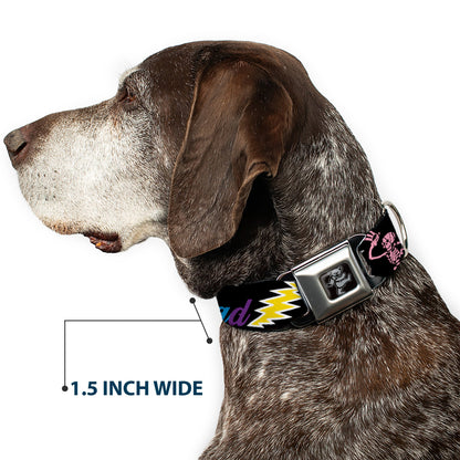 Grateful Dead Dancing Bears and Skeletons Seatbelt Buckle Collar