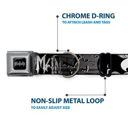 Batman Flying Bats Seatbelt Buckle Collar