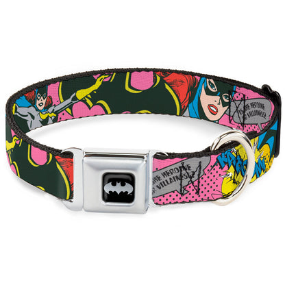 Batman Batgirl Seatbelt Buckle Collar