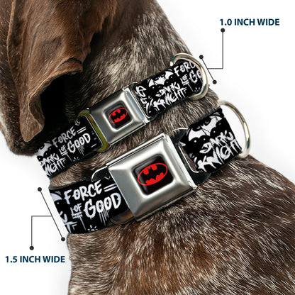 Batman Gotham City Graffiti Collage Seatbelt Buckle Collar