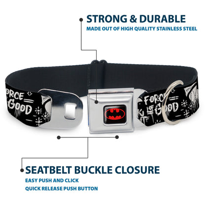 Batman Gotham City Graffiti Collage Seatbelt Buckle Collar