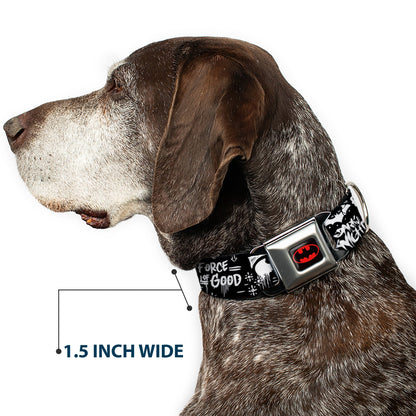 Batman Gotham City Graffiti Collage Seatbelt Buckle Collar