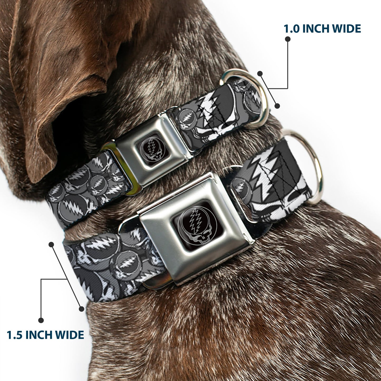 Grateful Dead Steal Your Face Seatbelt Buckle Collar