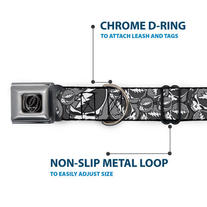 Grateful Dead Steal Your Face Seatbelt Buckle Collar