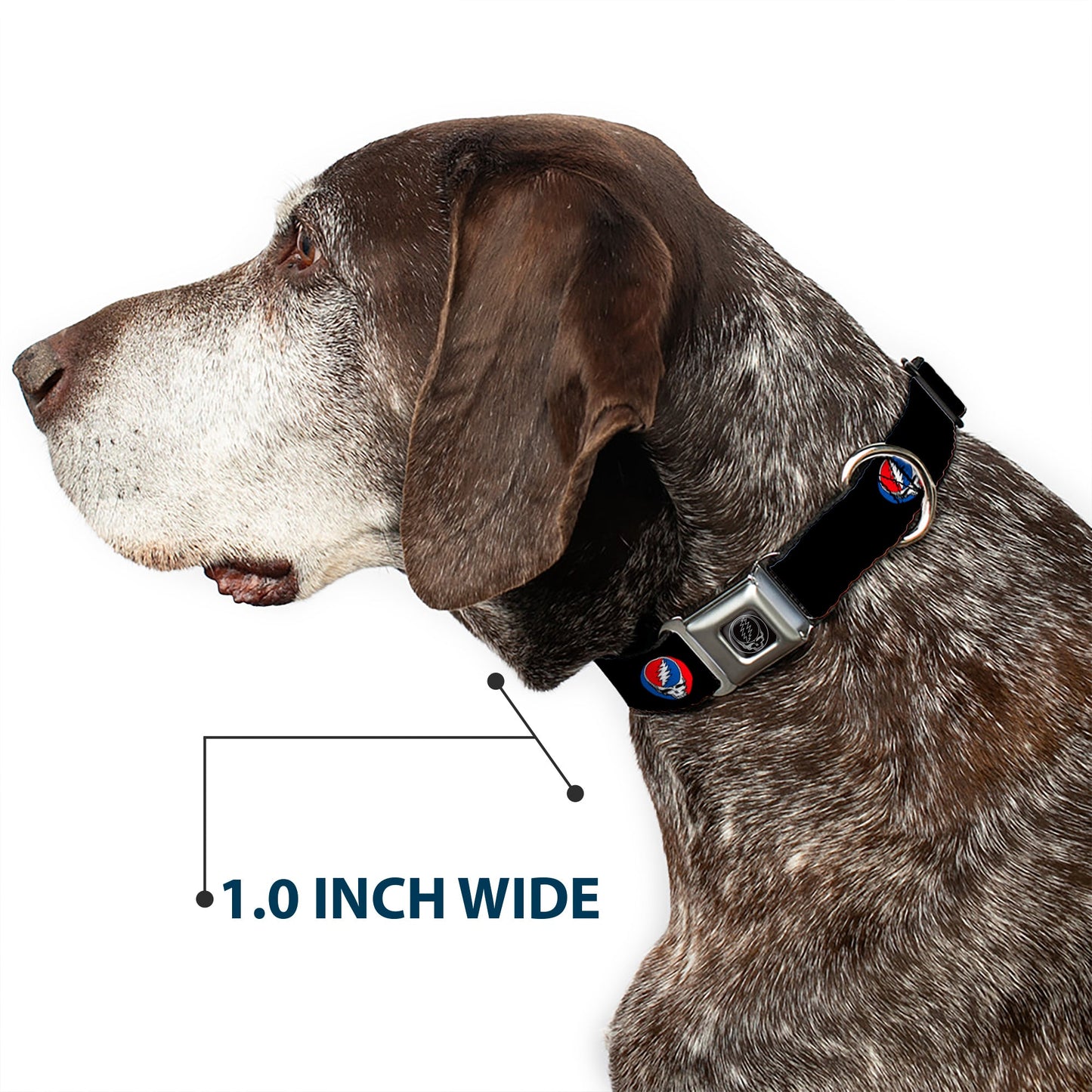 Grateful Dead Steal Your Face Seatbelt Buckle Collar