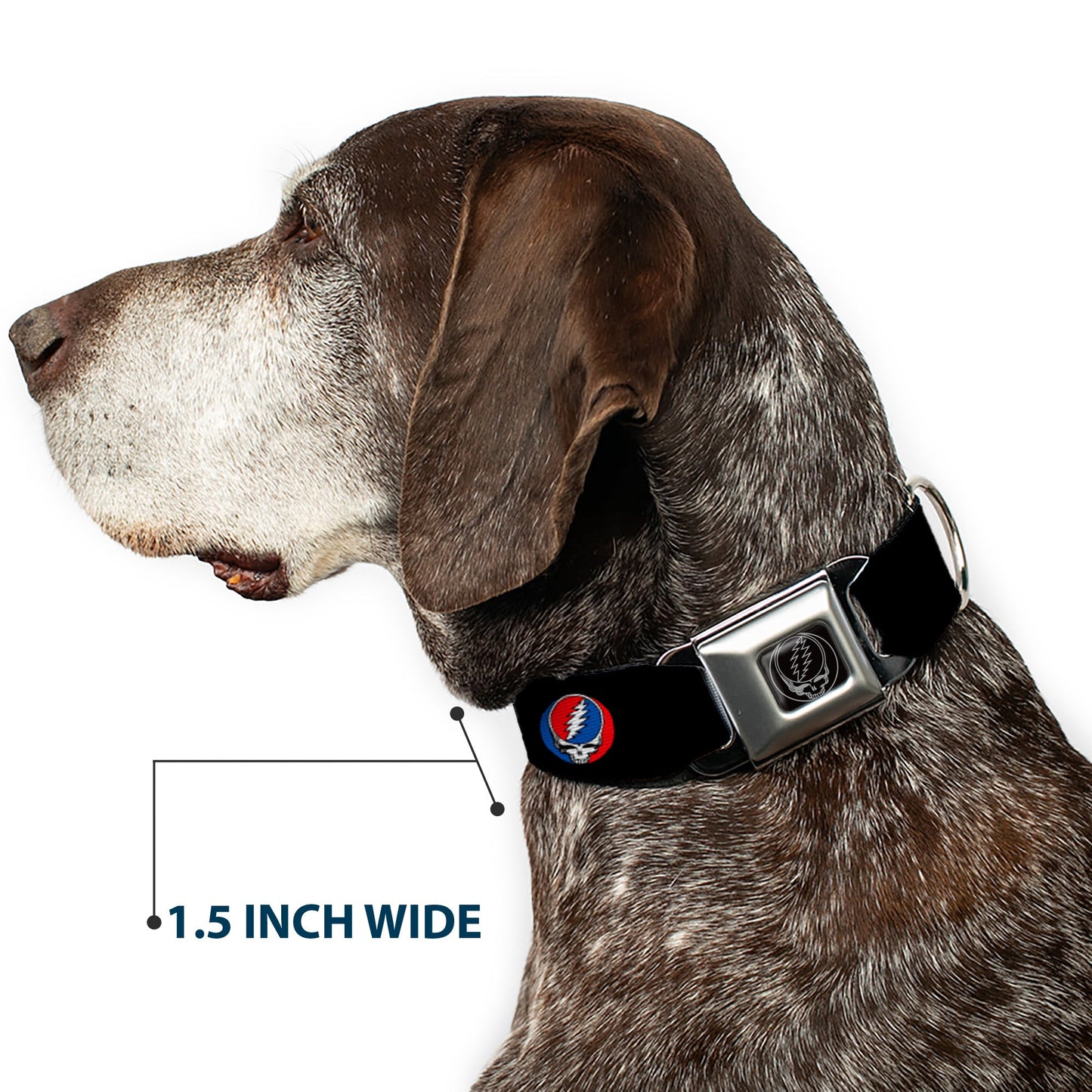 Grateful Dead Steal Your Face Seatbelt Buckle Collar