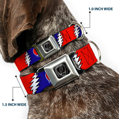 Grateful Dead Steal Your Face Seatbelt Buckle Collar