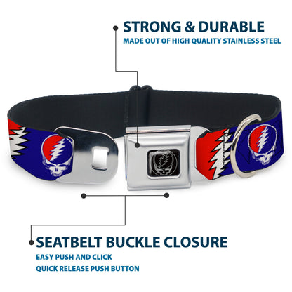 Grateful Dead Steal Your Face Seatbelt Buckle Collar