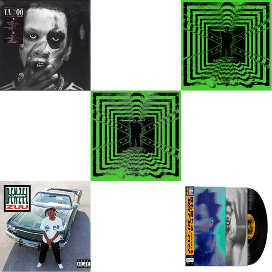 Denzel Curry - Ta13oo (Red Slushie LP Vinyl) & Zuu & 32 Zel (X) (Silver/Black Splatter LP Vinyl) & 32 Zel (Neon Yellow LP Vinyl) & Melt My Eyez See Your Future