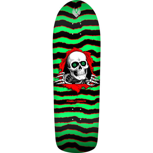 Powell Peralta Ripper 5 Flight Skateboard Deck - 9.7″ Green/Red