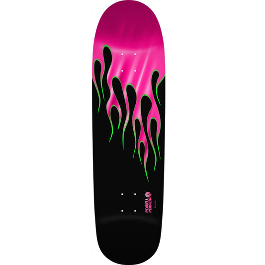 Powell Peralta OG Hot Rod Flames Skateboard Deck - 9.33" Pink Foil