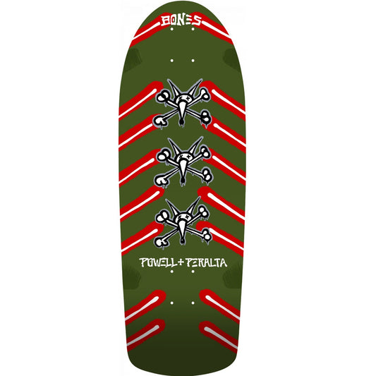Powell Peralta OG Rat Bones Skateboard Deck - 10ƒ?? Olive Green