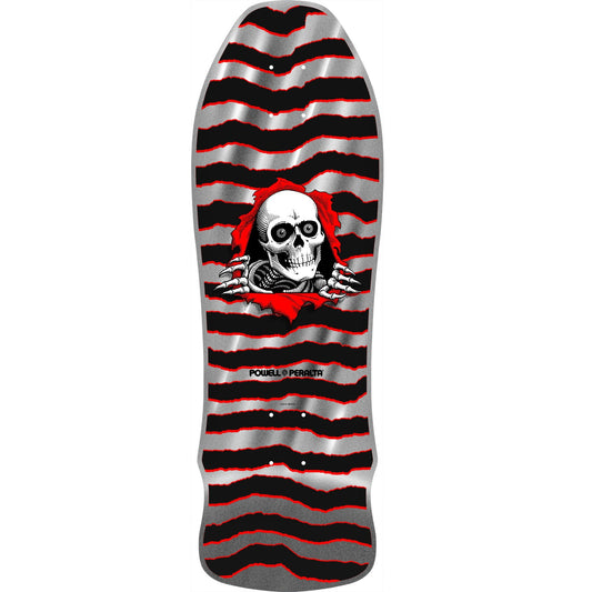 Powell Peralta GeeGah Ripper Reissue Skateboard Deck - 9.75″ Silver Foil