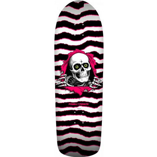 Powell Peralta Old School Ripper Skateboard Deck - 9.89ƒ?? White/Pink