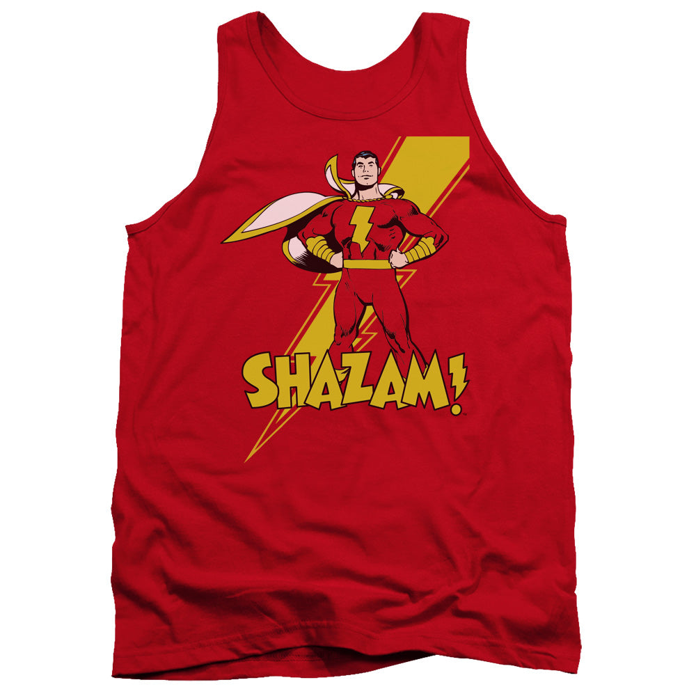 Dc Shazam Shazam Mens Tank Top Shirt Red