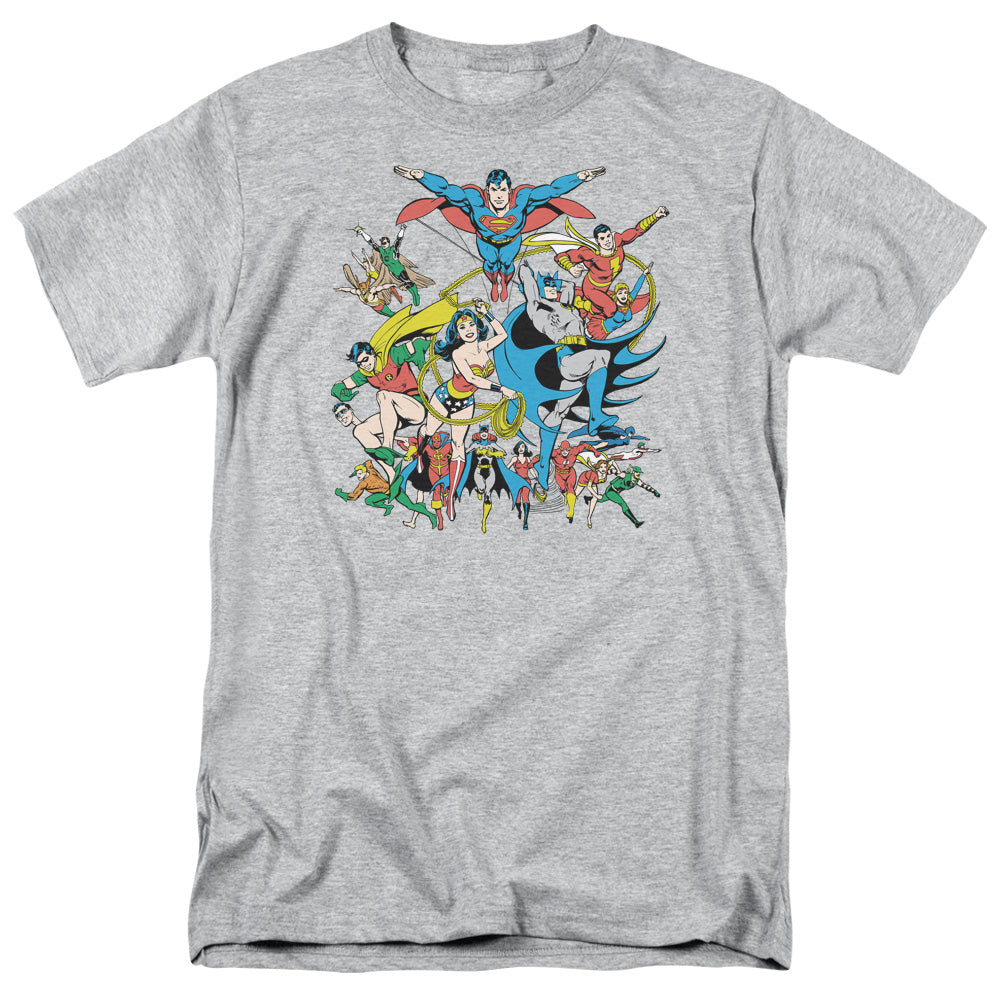 Dc Justice League Assemble Mens T Shirt Athletic Heather