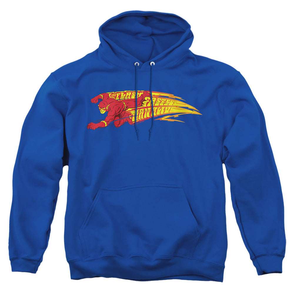 Dc Flash Fastest Man Alive Mens Hoodie Royal Officially Licensed