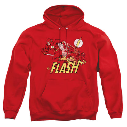 Dc Flash Crimson Comet Mens Hoodie Red Officially Licensed