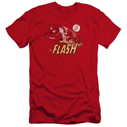 Dc Flash Crimson Comet Premium Bella Canvas Slim Fit Mens T Shirt Red