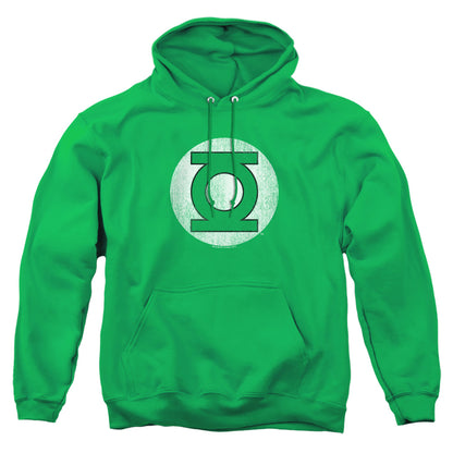 Dc Green Lantern Green Lantern Logo Distressed Mens Hoodie Kelly Green Officially Licensed