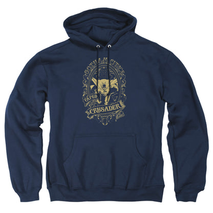 Dc Gotham Crusader Mens Hoodie Navy Officially Licensed