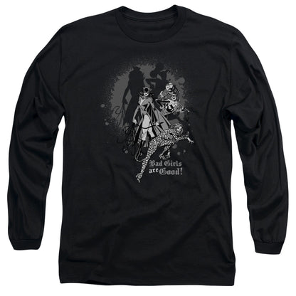 Dc Bad Girls Are Good Mens Long Sleeve Shirt Black Officially Licensed