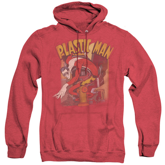 Dc Plastic Man Street Heather Mens Hoodie Red Officially Licensed