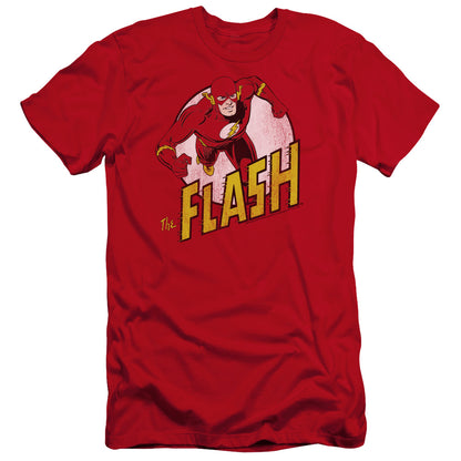 Dc Flash The Flash Premium Bella Canvas Slim Fit Mens T Shirt Red