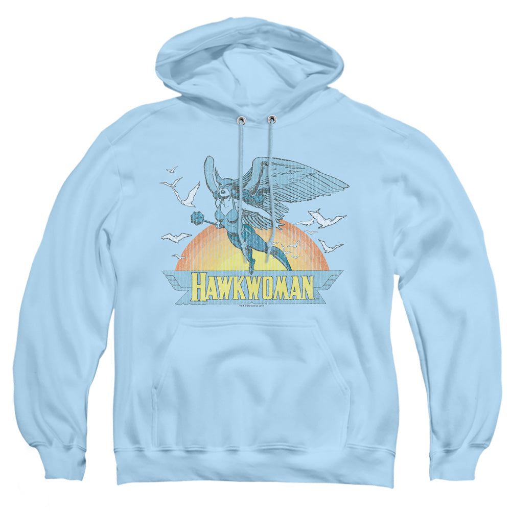 Dc Hawkwoman Mens Hoodie Light Blue Officially Licensed