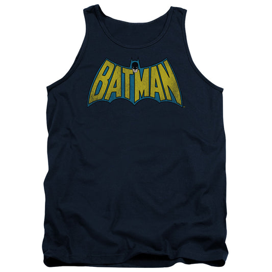 Dc Classic Batman Logo Mens Tank Top Shirt Navy