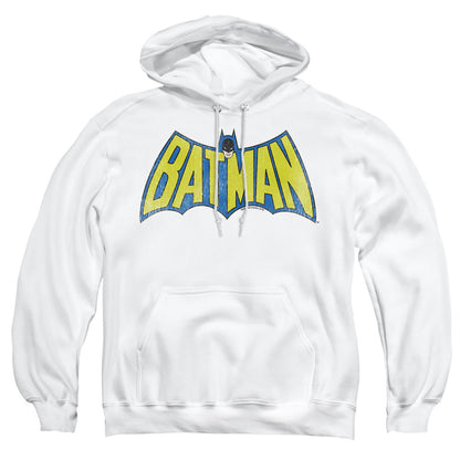Dc Classic Batman Logo Mens Hoodie White Officially Licensed