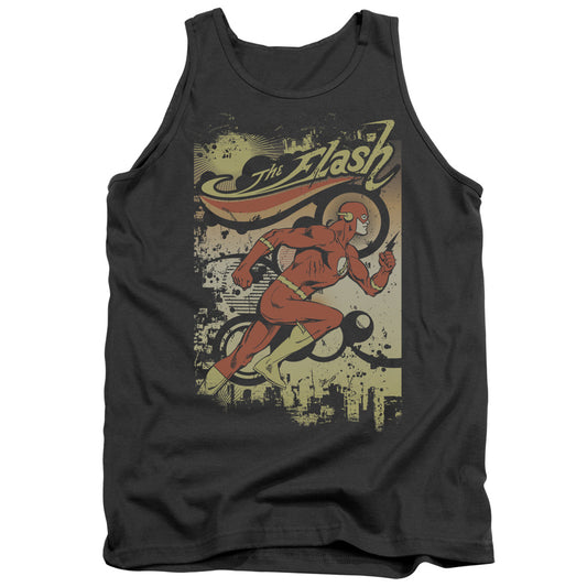 Dc Flash Just Passing Through Mens Tank Top Shirt Charcoal