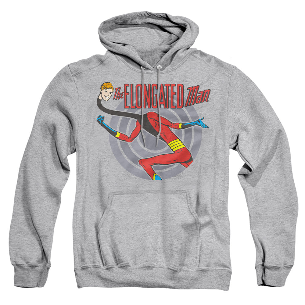 Dc Elongated Man Mens Hoodie Athletic Heather Officially Licensed