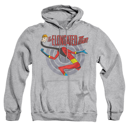 Dc Elongated Man Mens Hoodie Athletic Heather Officially Licensed