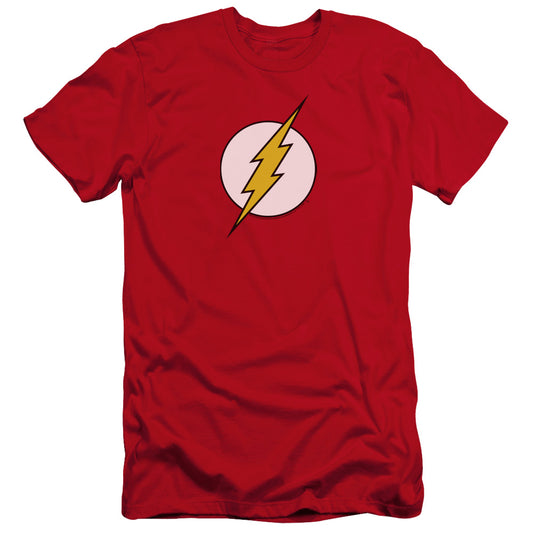 Dc Flash Flash Logo Premium Bella Canvas Slim Fit Mens T Shirt Red